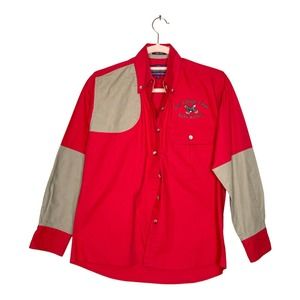 Boyt Harness Company Small Womens Red Long Sleeve Collared Hunting Shirt